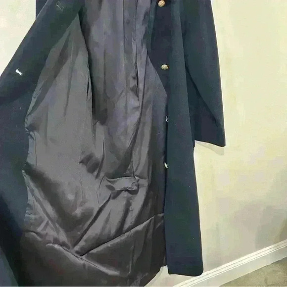 Like New Talbots 100% Wool Full Length Peacoat Jacket - Picture 5 of 6